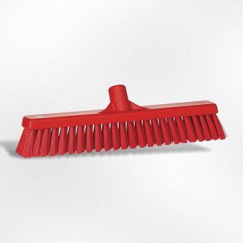 Vikan veegborstel zacht gepluimd 60cm rood