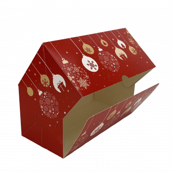 Buche doos Merry Christmas ROOD