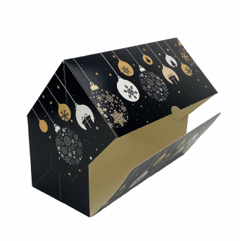 Buche doos zwart Merry Christmas