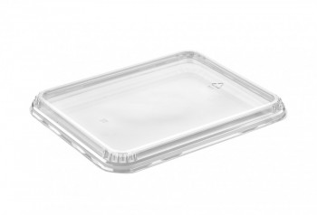 Deksel RPET voor Tray Beige/Zwart