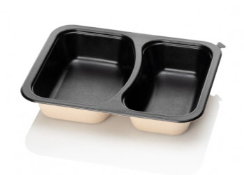 Tray Beige/Zwart 2-vak