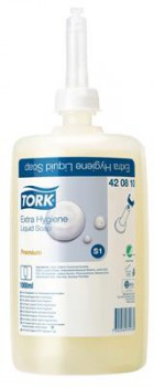 Tork premium zeep extra hygiene 1l. (Systeem S1)