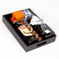 Houten plateau ZWART 35 x 24 +5,5cm