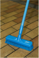 Vikan vloerschrobber harde vezel 30cm blauw