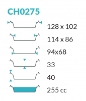 275cc - Opstaande Rand - hoog