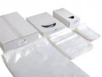 Plastiek LDPE zakjes in dispenserdoos 15-19my